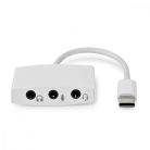 Nedis USB-C jack átalakító - 3x 3.5mm jack