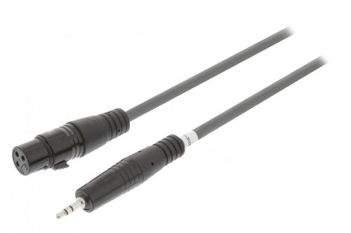 Nedis 3,5mm jack - XLR kábel | Szimmetrikus | 3,5mm jack dugó - XLR Aljzat | 1 m  (COTH15320GY10)