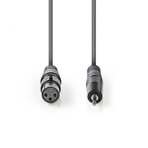 Nedis 3,5mm jack - XLR kábel | Szimmetrikus | 3,5mm jack dugó - XLR Aljzat | 1 m  (COTH15320GY10)