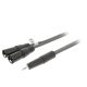 Nedis 3,5mm jack - XLR kábel | 3,5mm jack - 2x XLR Dugó | 1,5 m (COTH15310GY15)
