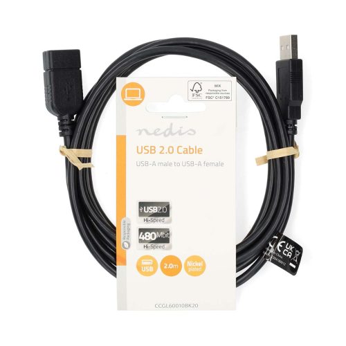 USB 2.0 hosszabbító - 2 m 