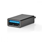 USB-C - USB-A Adapter - USB 3.2 Gen 1 - USB-C Dugó USB-A Aljzat - 5 Gbps - OTG