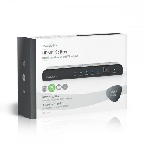 Nedis 4 portos UHD HDMI elosztó - 4K2K@60Hz