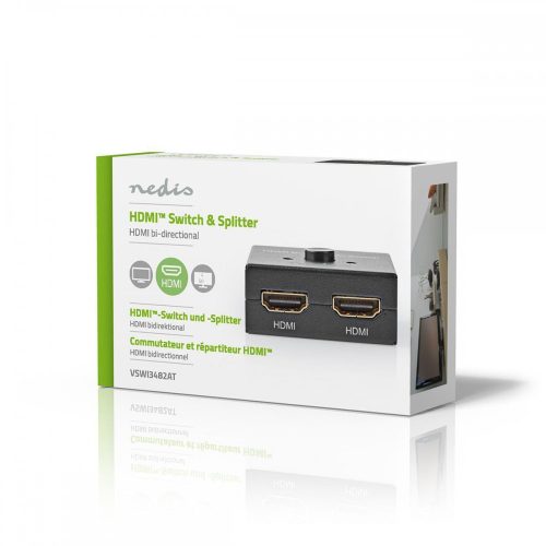 Nedis kétirányú HDMI switch - 4K2K - HDCP 2.2