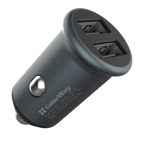 Colorway Autós gyorstöltő 2xUSB Quick Charge 3.0 - 36W