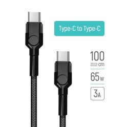   Colorway USB-C Kábel - PD gyors töltés - 60W 3,0A 1m fekete