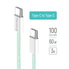 Colorway USB-C Kábel - PD 60W - 3,0A - 1m - Zöld