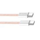 Colorway USB-C Kábel - PD 60W - 3,0A - 1m - Rózsaszín