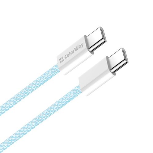 Colorway USB-C Kábel - PD 60W - 3,0A - 1m - Kék