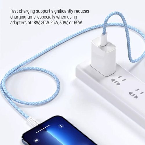 Colorway USB-C Kábel - PD 60W - 3,0A - 1m - Kék