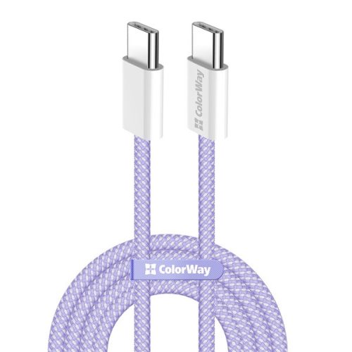 Colorway USB-C Kábel - PD 60W - 3,0A - 1m - Lila