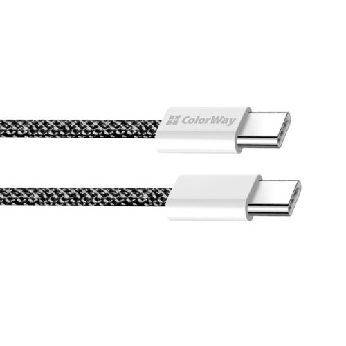 Colorway USB-C Kábel - PD 60W - 3,0A - 1m - Fekete