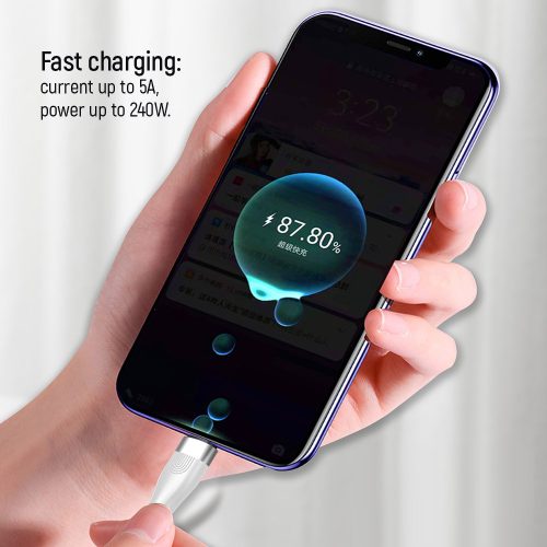 Colorway USB-C Kábel - PD 240W - 5A - 1m - Fehér