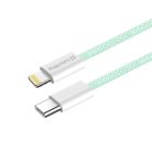 Colorway USB-C - Apple Lightning Kábel - PD 27W - 1m - Zöld