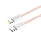 Colorway USB-C - Apple Lightning Kábel - PD 27W - 1m - Rózsaszín