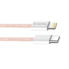 Colorway USB-C - Apple Lightning Kábel - PD 27W - 1m - Rózsaszín