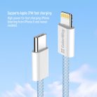 Colorway USB-C - Apple Lightning Kábel - PD 27W - 1m - Kék