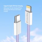 Colorway USB-C - Apple Lightning Kábel - PD 27W - 1m - Lila