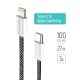 Colorway USB-C - Apple Lightning Kábel - PD 27W - 1m - Fekete