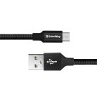 Colorway USB - USB-C Kábel - 2.4A 25cm Fekete