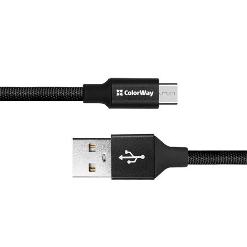 Colorway USB - USB-C Kábel - 2.4A 25cm Fekete