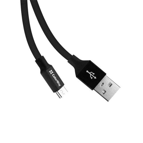 Colorway USB - USB-C Kábel - 2.4A 25cm Fekete