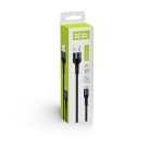 COLORWAY Kábel, USB CW-CBUM045-BK, MicroUSB (nylon) 2,4A 1M fekete