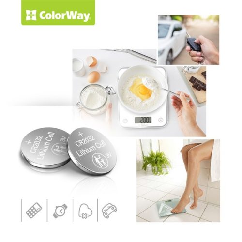 Colorway CR2032 Líthium elem - 5db