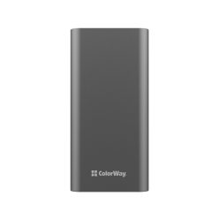   COLORWAY USB töltő adapter, Power Bank 20 000 mAh teljes (USB QC3.0 + USB-C tápellátás 22,5 W) Szürke CW-PB200LPH3GR-PDD