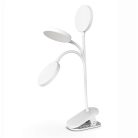 COLORWAY Asztali LED lámpa, Flexible & Clip 2 beépített akkumulátorral Fehér (CW-DL10FCB-W)