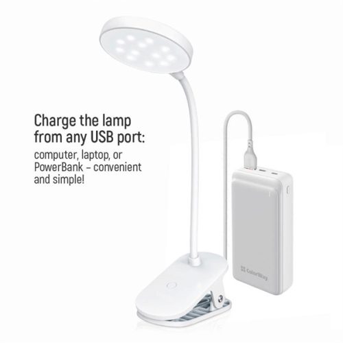 Colorway Akkumulátoros Csíptethető LED Lámpa - Flexibilis - 2800-6000K