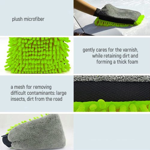 Colorway mikroszálas autómosó kesztyű - Kétoldalas