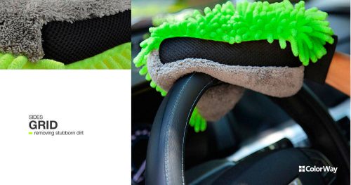 Colorway mikroszálas autómosó kesztyű - Kétoldalas
