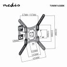 Nedis Dönthető és forgatható karos fali konzol Vesa 400x400