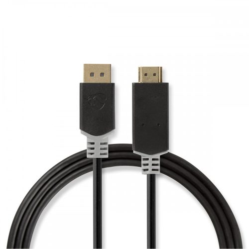 Nedis DisplayPort - HDMI Kábel - DP 1.2 - Aranyozott - 2 m