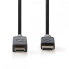 Nedis DisplayPort - HDMI Kábel - DP 1.2 - Aranyozott - 2 m