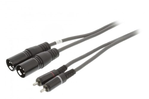 Nedis XLR - RCA kábel - 2x XLR dugó - 2x RCA 1,5m