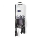 Nedis XLR - RCA kábel - 2x XLR dugó - 2x RCA 1,5m
