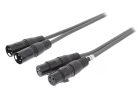 Nedis szimmetrikus XLR kábel | 2x XLR Dugó - 2x XLR Aljzat | 3 m