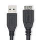 USB 3.2 Micro USB B / USB A kábel - 5 Gbps Superspeed - 1 m