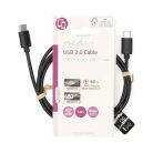 USB-C gyorstöltő kábel - 60 W - USB2.0 - 1 m
