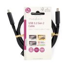 Nedis USB-C kábel - USB 3.2 - 8K@30Hz - 10 Gbps - 100 W - 1 m