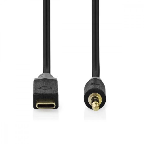 USB-C - jack kábel - 3.5mm jack dugó - 1m