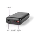 Nedis 20000 mAh Powerbank - 18 W USB-C PD - USB-A QC