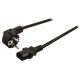 Hálózati tápkábel IEC-320-C13, 10A, 3x 1,5 mm2
