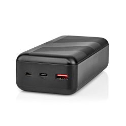 Nedis Powerbank 30000 mAh - 20 W USB-C PD - USB-A QC