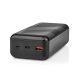 Nedis Powerbank 30000 mAh - 20 W USB-C PD - USB-A QC