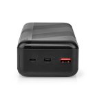 Nedis Powerbank 30000 mAh - 20 W USB-C PD - USB-A QC