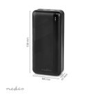 Nedis Powerbank 30000 mAh - 20 W USB-C PD - USB-A QC
