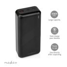 Nedis Powerbank 30000 mAh - 20 W USB-C PD - USB-A QC